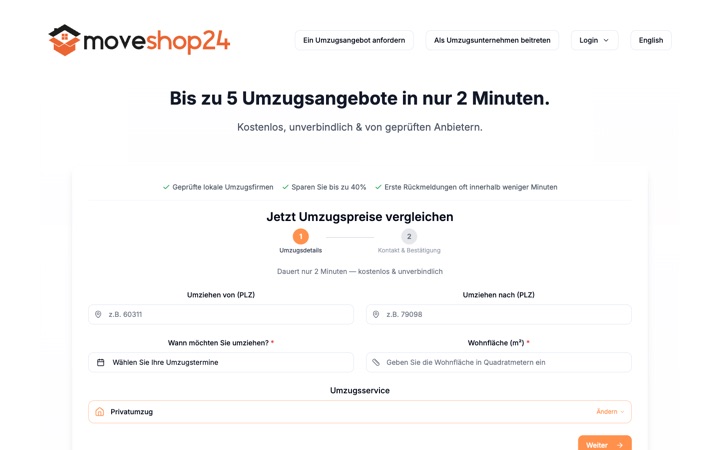 MoveShop24 — moving services