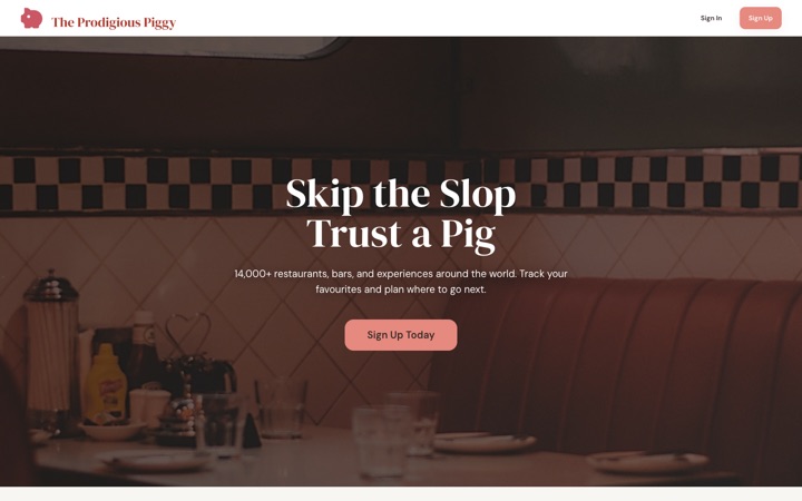 Prodigious Piggy — food discovery